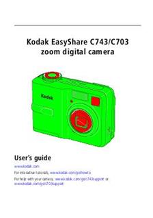 Kodak EasyShare C 703 manual. Camera Instructions.